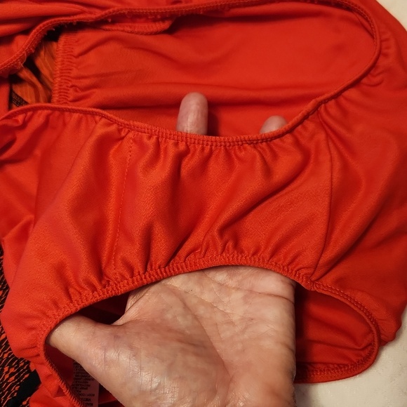 Nike Dri-Fit Orange/Black Women's Athletic Running Shorts Size Large - Picture 8 of 10